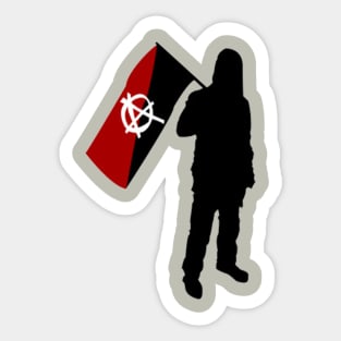 Stand Alone With Flag Sticker